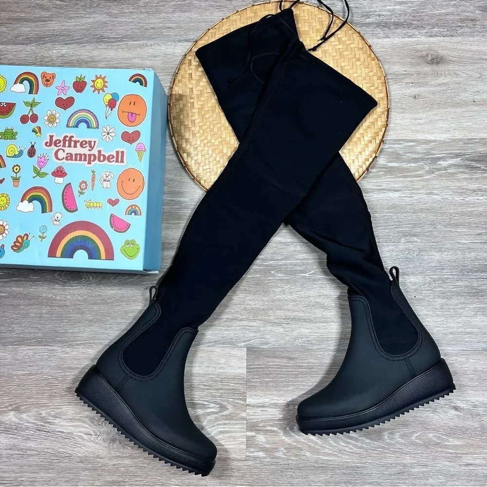 Jeffrey Campbell monsoon‎ boots new in box otk rain boots women’s size 6